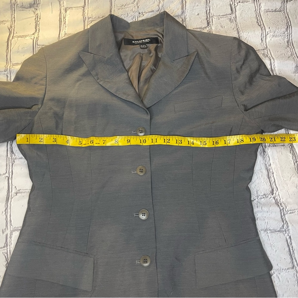 Vintage Emanuel Ungaro Gray Women's Wool Blazer - Picture 4 of 8